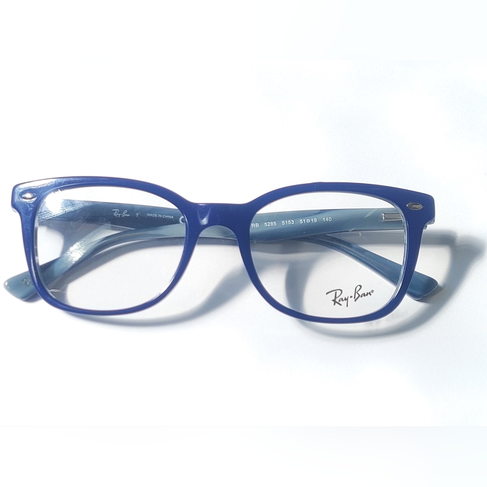 New RayBan RB5285 5153 Clear Blue Eyeglasses Frames Only